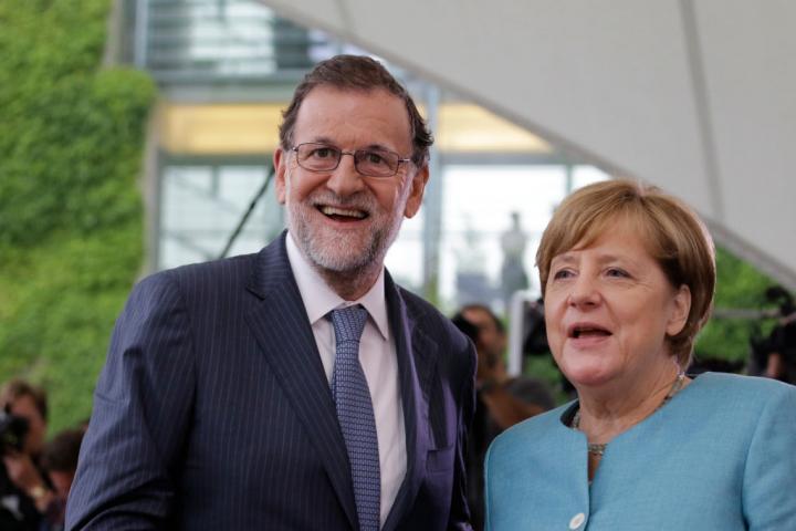Angela Merkel, con Mariano Rajoy en una imagen de 2017