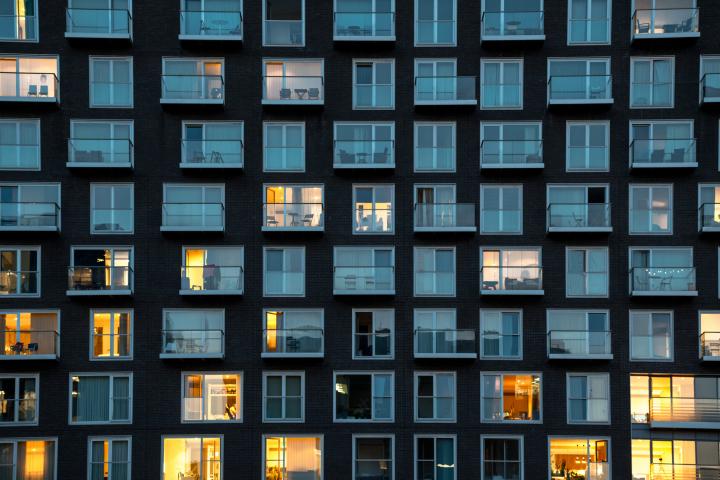 Imagen de archivo de un apartamento de viviendas.