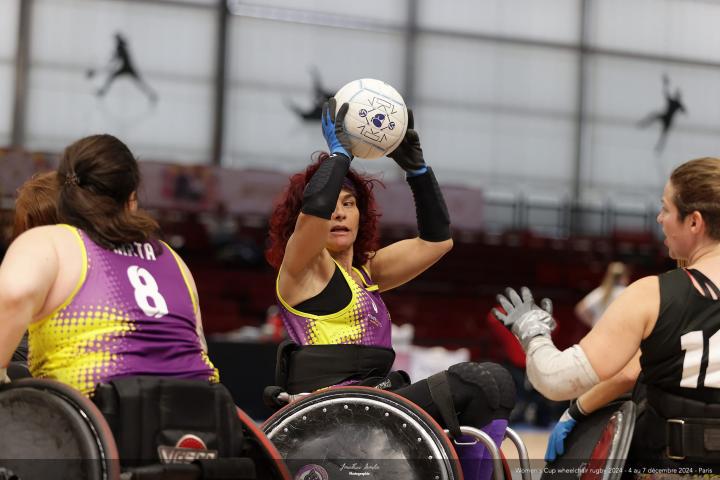 Las Felinas, en un momento de su partido contra el combinado de EEUU
