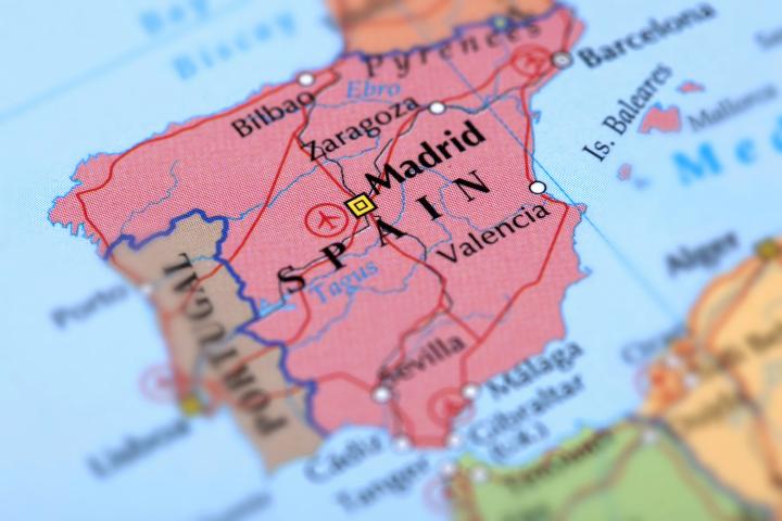 Mapa de España.