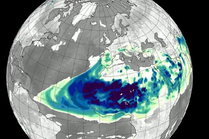 Mapa compartido por la AEMET