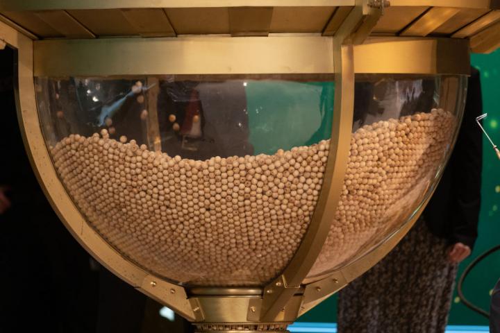 Uno de los bombos del Sorteo Extraordinario de la Loteria de Navidad.