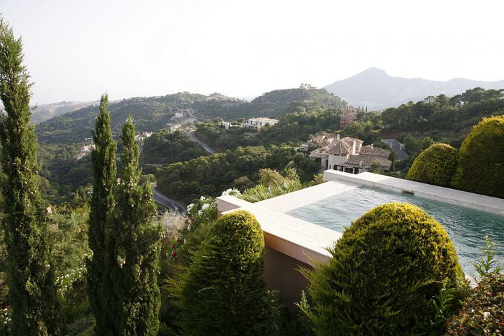 Vista de algunas de las villas de La Zagaleta, en Marbella (Málaga).