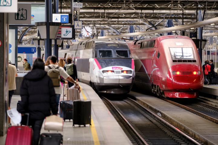 Imagen de archivo de una estación de tren en Bruselas (Bélgica).