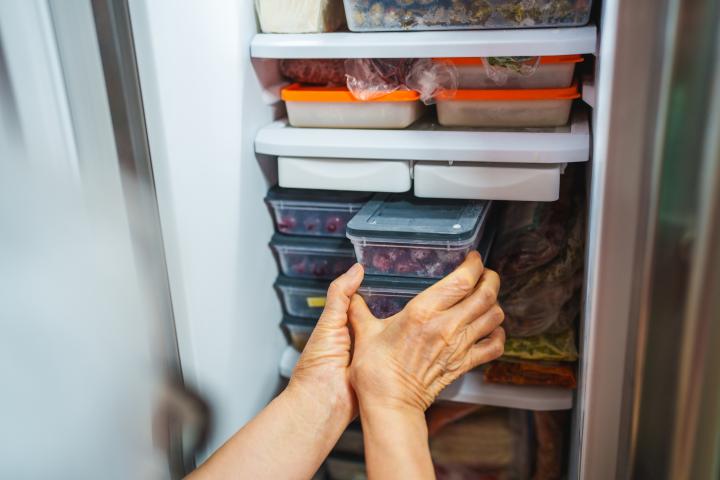 Un congelador, a tope