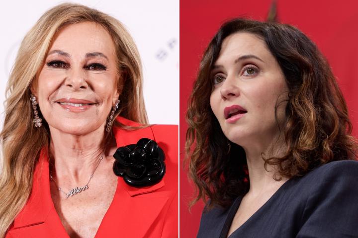 Fotomontaje de Ana Obregón e Isabel Díaz Ayuso