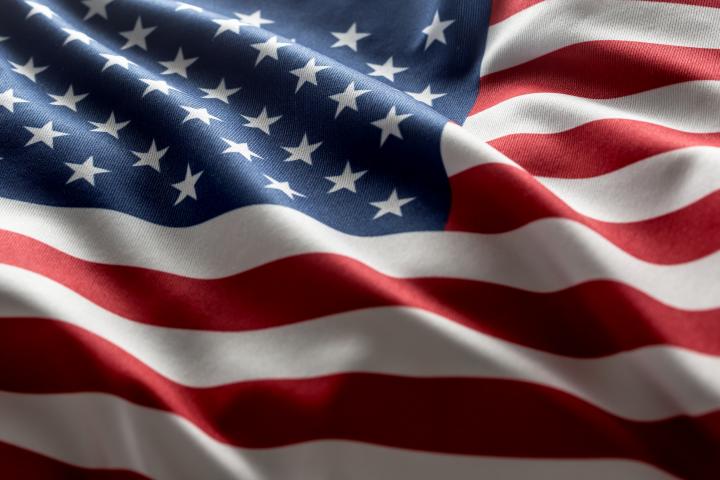 La bandera de Estados Unidos