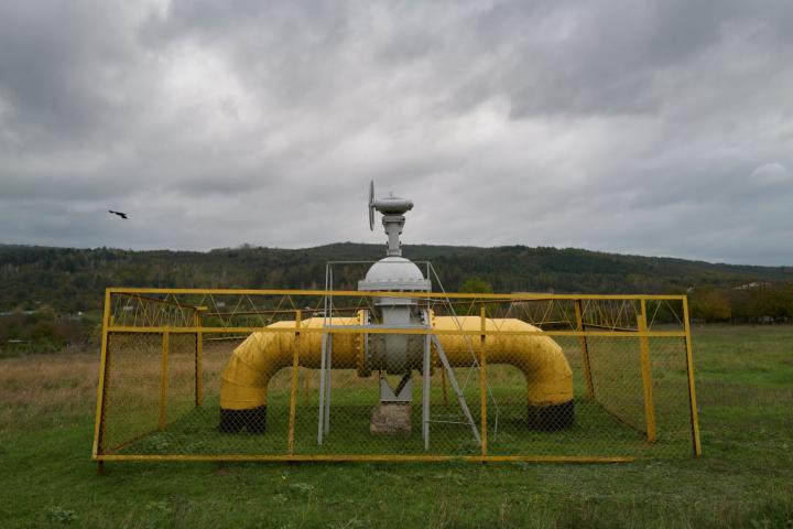 Un tramo del gasoducto que conecta Moldavia con Rusia.