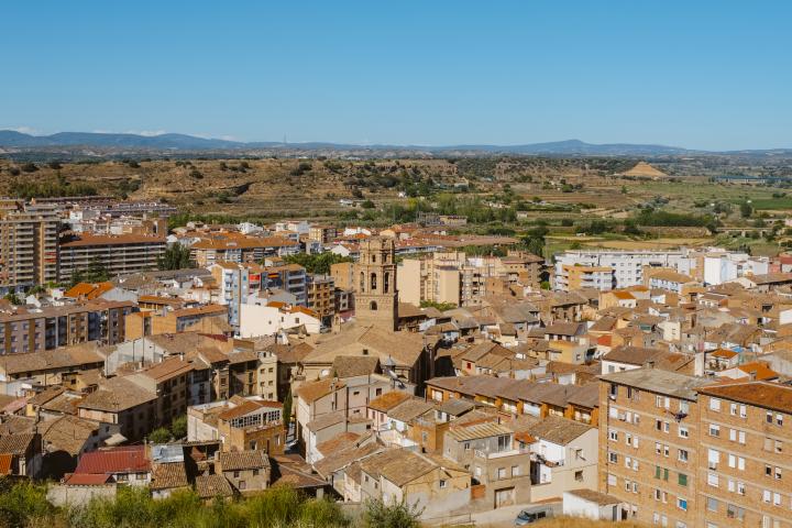 Vista panorámica de Monzón (Huesca).