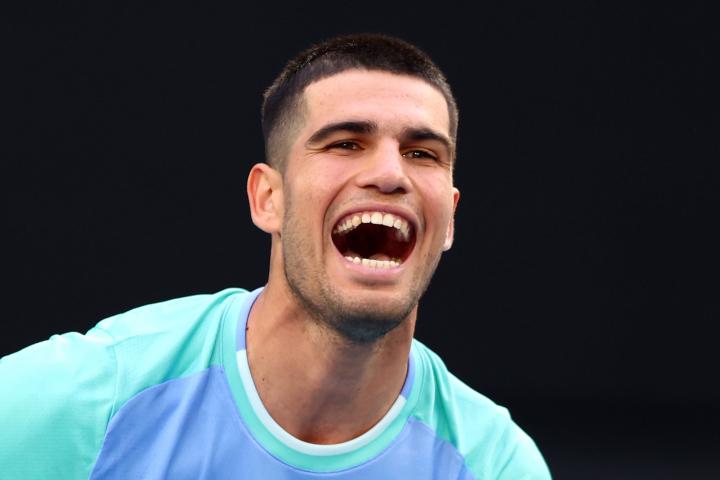 Carlos Alcaraz en el Open de Australia.