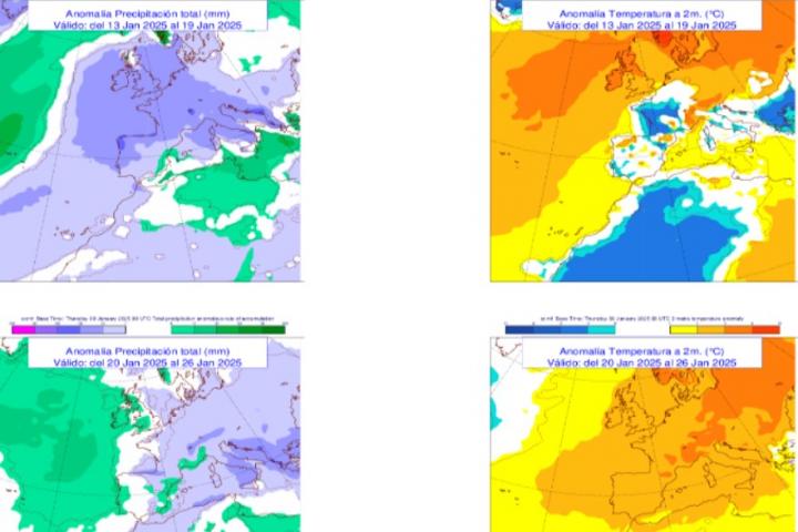 Mapas de previsión de AEMET
