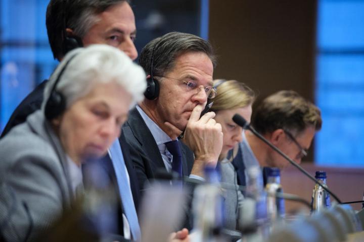 Mark Rutte, en una reciente reunión en el Parlamento Europeo