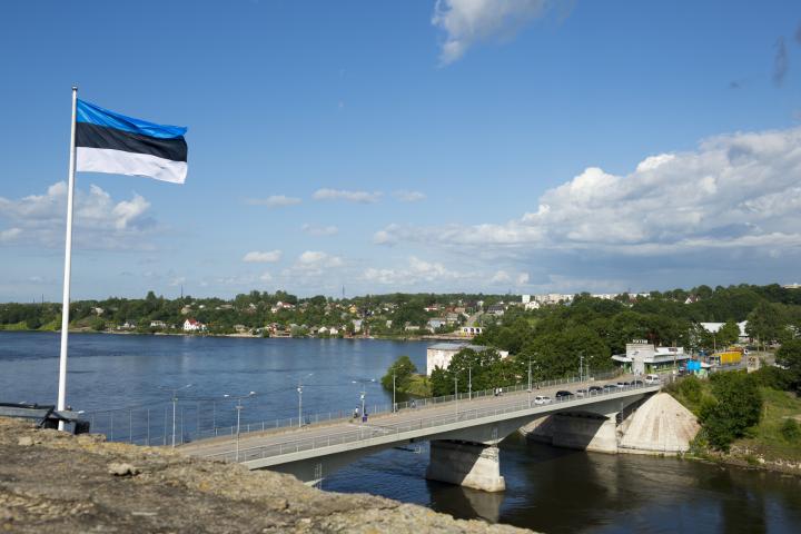 Un paso fronterizo entre Rusia y Estonia, en una imagen de archivo.