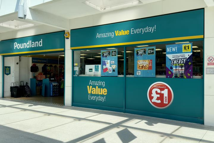 Foto de archivo de una tienda de Poundland.
