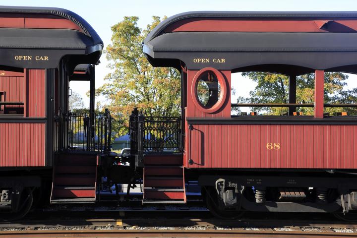 Imagen de archivo de vagones de un antiguo tren restaurado, en Estrasburgo (Francia).