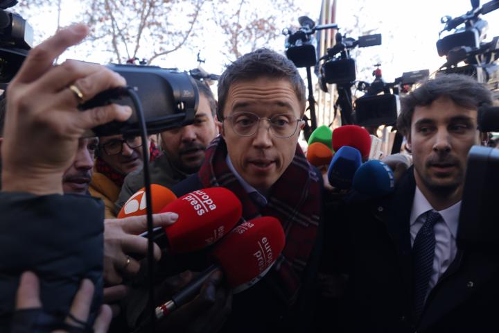 Íñigo Errejón a su llegada a los juzgados de Plaza Castilla.