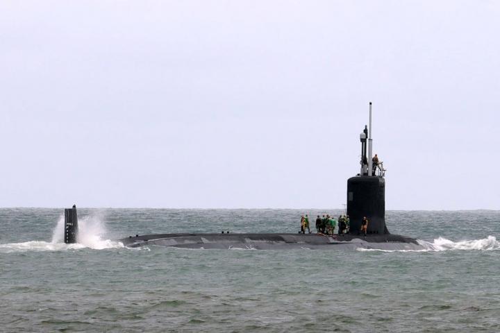El submarino nuclear USS Indiana, en una imagen de archivo