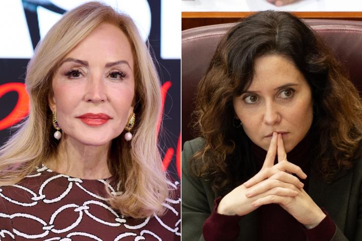 Fotomontaje de Carmen Lomana e Isabel Díaz Ayuso