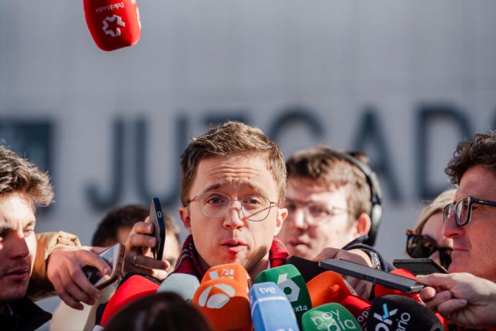 Íñigo Errejón, a la salida del juzgado
