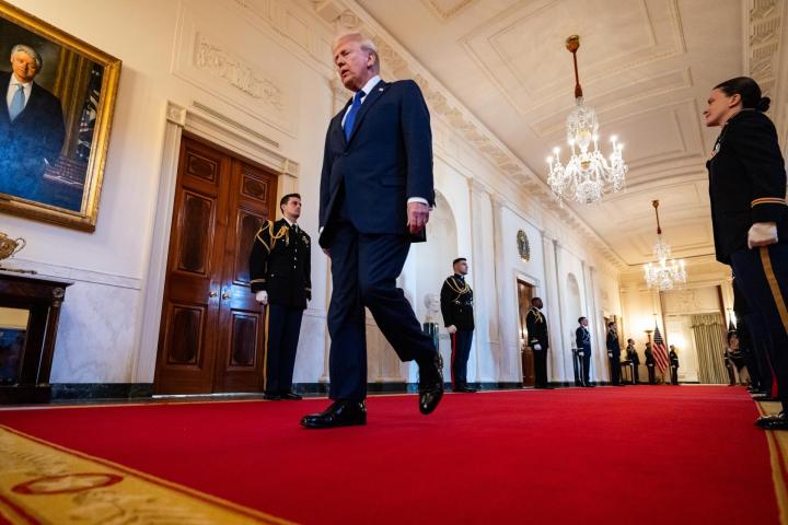 El presidente de los Estados Unidos, Donald Trump, en la Casa Blanca.