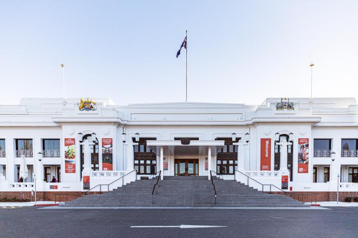 Antigua casa del Parlamento australiano.