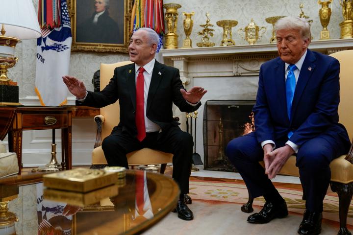 El presidente de EEUU, Donald Trump, y el Primer Ministro de Israel, Benjamin Netanyahu, en la Casa Blanca.