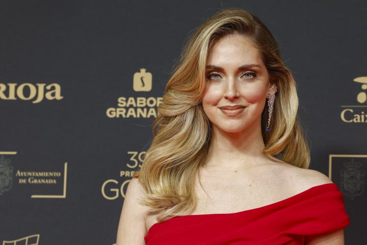 Chiara Ferragni, en los Premios Goya 2025.