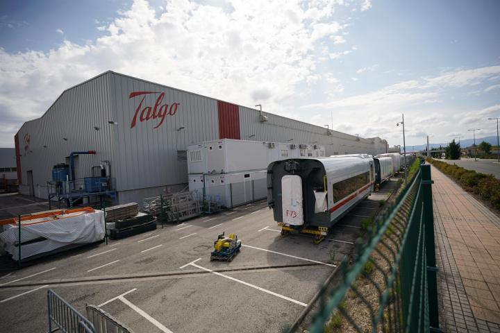 Fachada de la planta de Talgo en Álava, País Vasco.