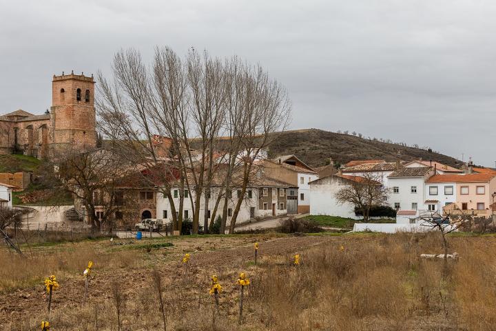 Vista panorámica del pueblo de Jirueque, en Guadalajara