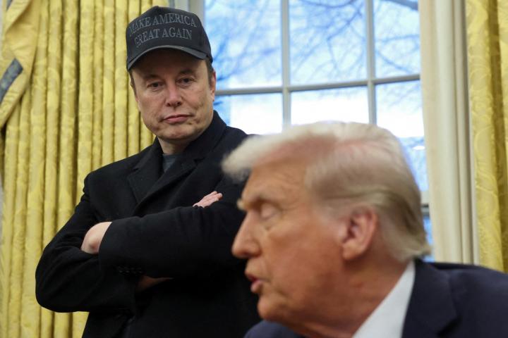 Elon Musk y Donald Trump, en el Despacho Oval.