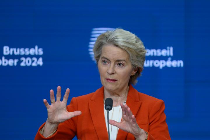 Foto de archivo de Ursula von der Leyen.