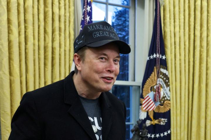 Elon Musk, en el Despacho Oval de la Casa Blanca.