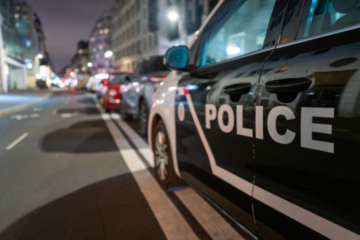 Imagen de recurso de un coche policía francés