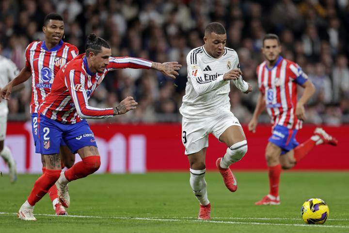 Kylian Mbappé en un partido contra el Atlético de Madrid.