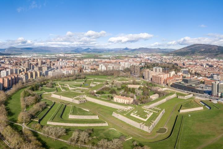 Vista panorámica de Pamplona.
