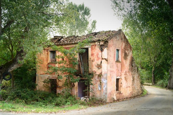 Casa abandonada, en una imagen de archivo