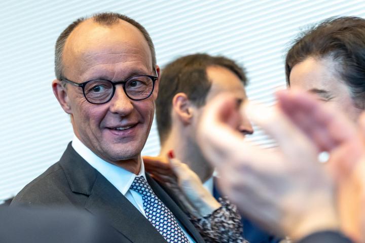 Friedrich Merz este martes en el Bundestag de Berlín (Alemania).
