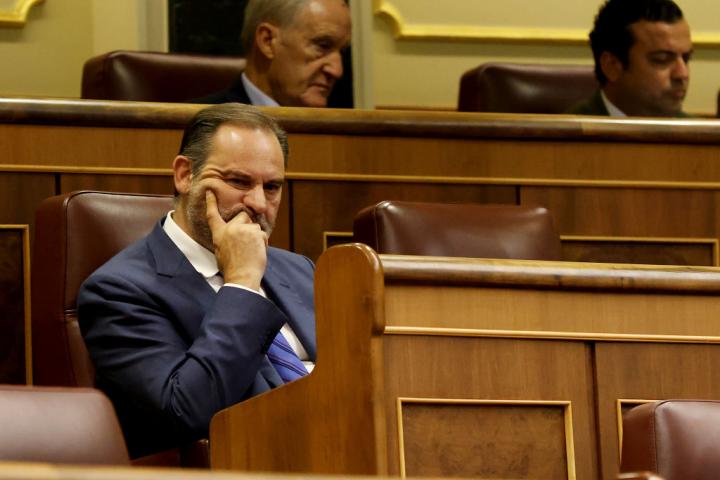 El exministro de Transportes José Luis Ábalos, en una imagen de archivo en el Congreso.