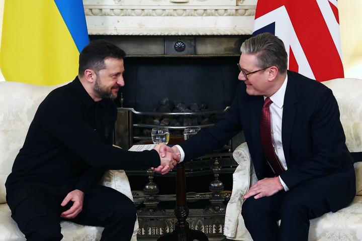 Keir Starmer con Volodimir Zelenski.