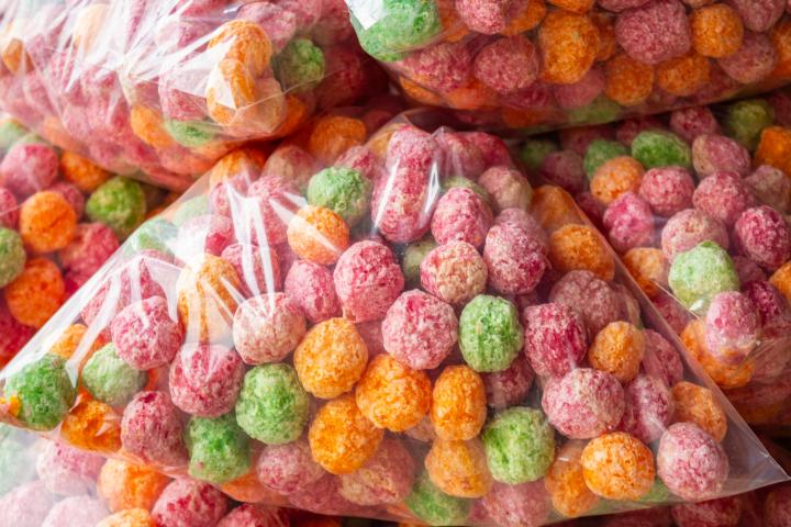 Imagen de archivo de bolsas de caramelos.