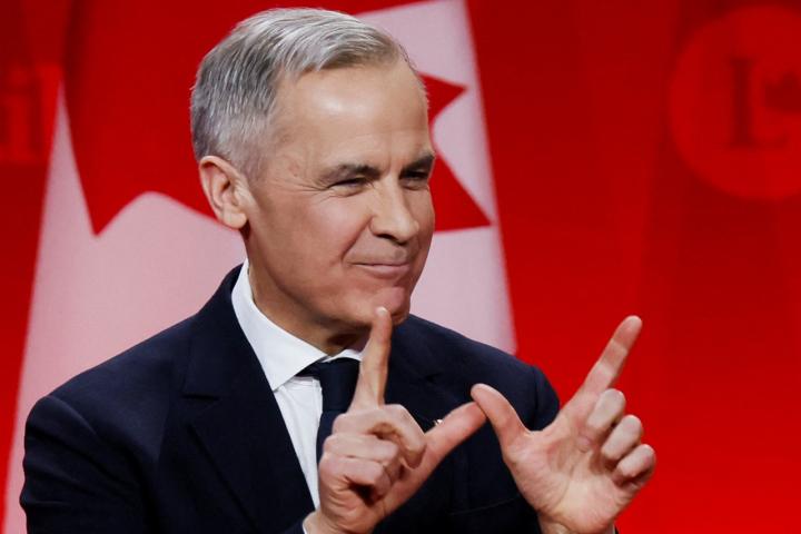 Mark Carney después de ganar el liderazgo del gobernante Partido Liberal