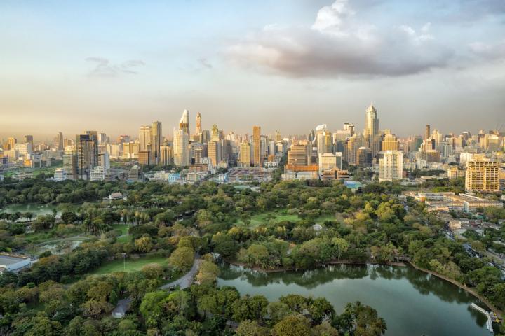 Vista ponarámica de Bankok, en Tailandia.