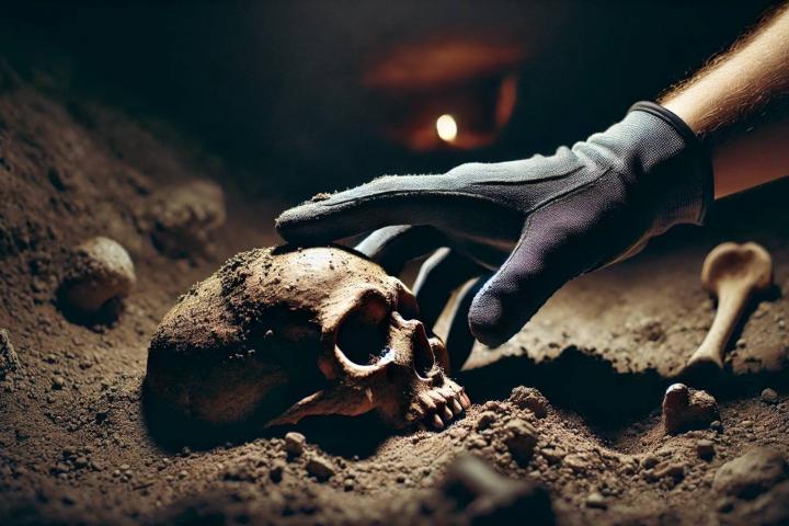 Recreación de una calavera oculta