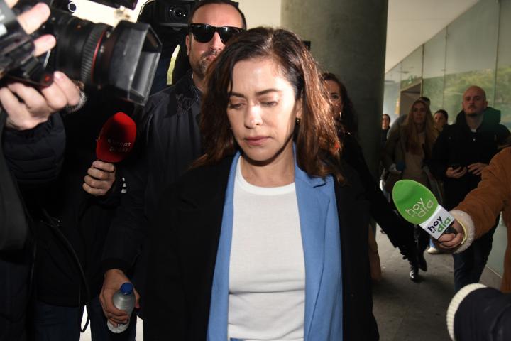 María León, fotografiada en su juicio en Sevilla el 25 de febrero de 2025.