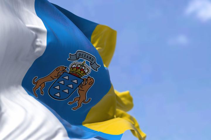 Imagen de la bandera de Canarias.