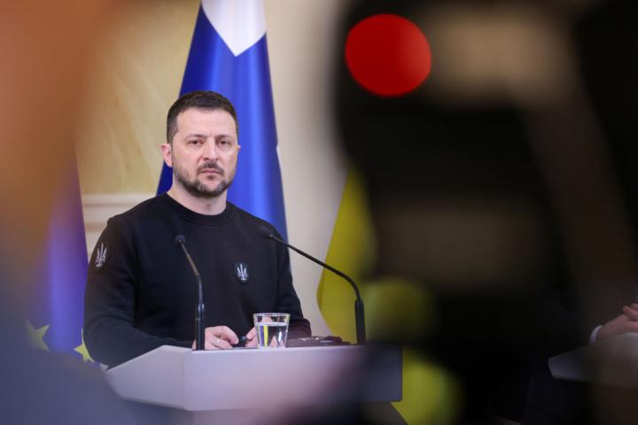 Zelenski, en una visita a Finlandia en una imagen de archivo