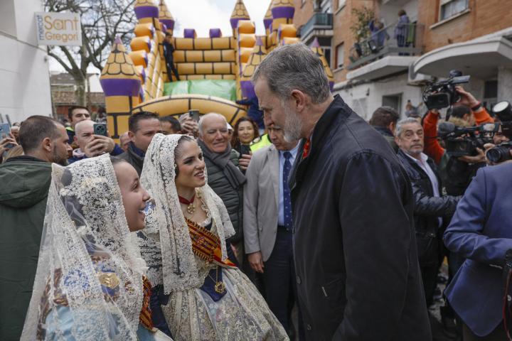 El rey Felipe VI se ha desplazado este miércoles a la localidad valenciana de Torrent.