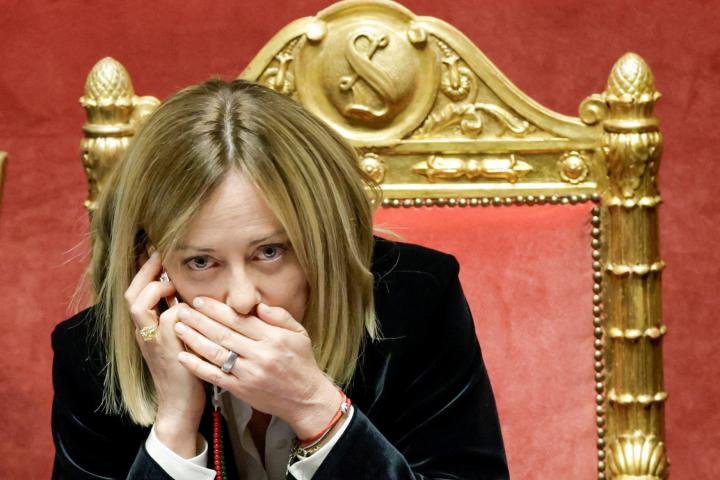 La Primera Ministra de Italia, Giorgia Meloni.