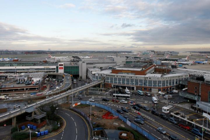 Vista aérea del aeropuerto de Heathrow, en Londres.