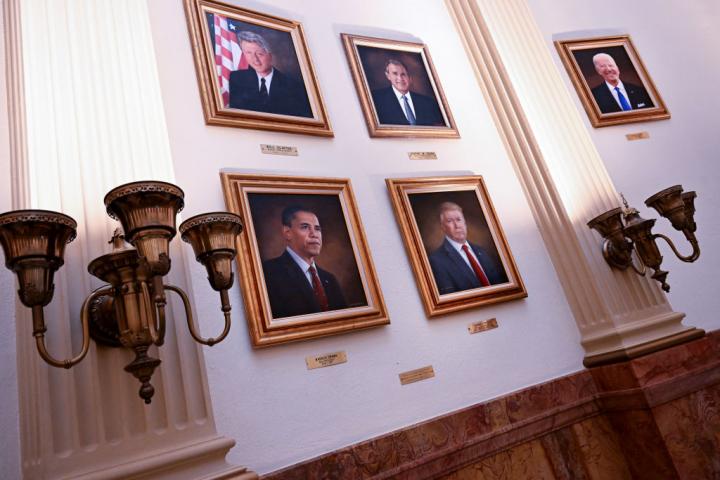 Galería de retratos de los presidentes de EEUU en el Capitolio de Colorado